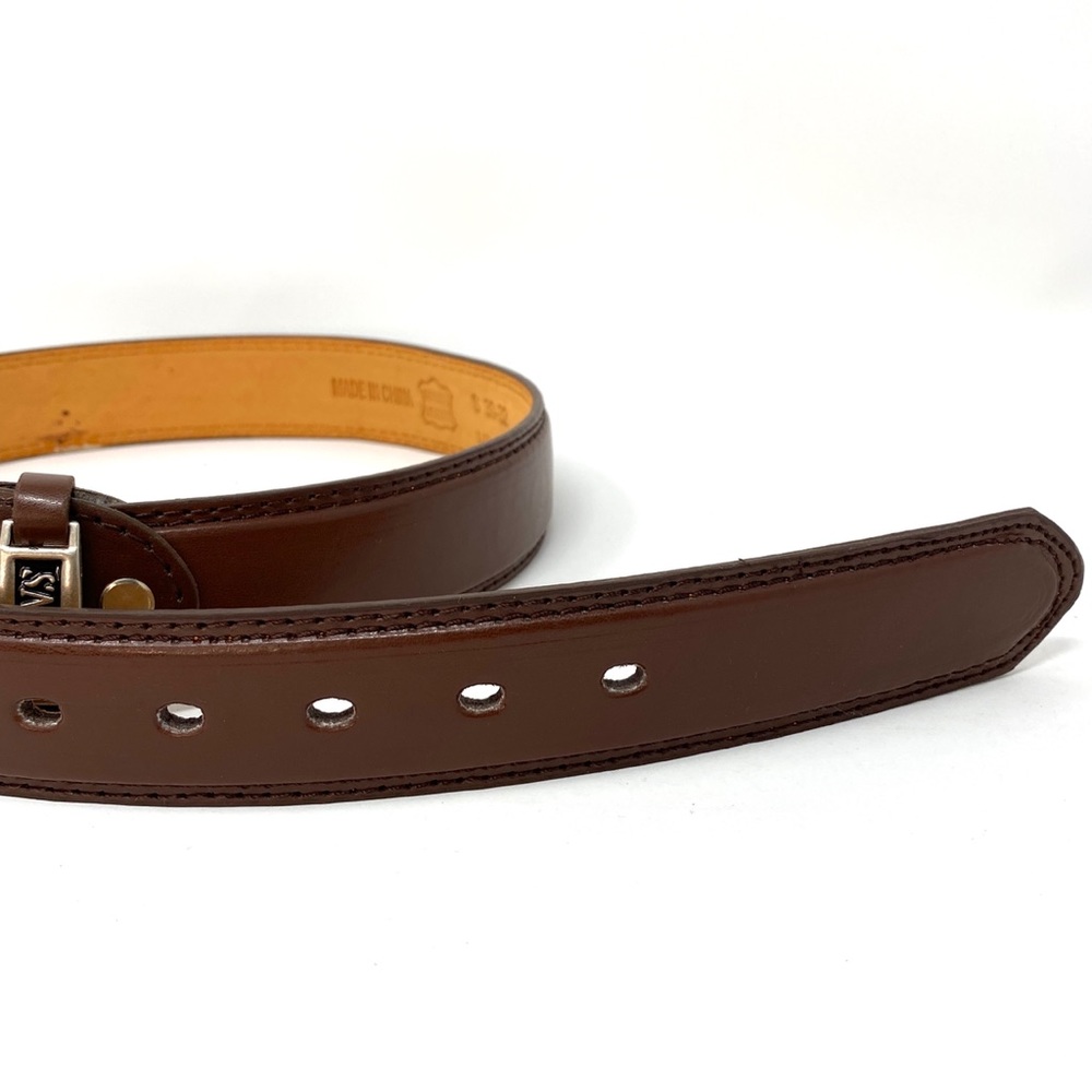 💖MEGA SALE💖Men’s Belt Real Solid 100% Leather Casual Brown - Picture 5 of 6